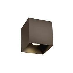 LED Deckenleuchte BOX CEILING SURFACE 1.0, IP20, 1-flammig, 8W 2700K, DALI dimmbar, bronze