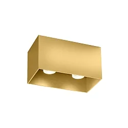 LED Deckenleuchte BOX CEILING SURFACE 2.0, IP20, 2-flammig, 16W 2000-3000K, CRi >90, dim2warm, gold