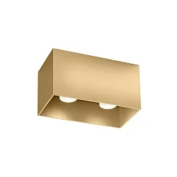 LED Deckenleuchte BOX CEILING SURFACE 2.0, IP20, 2-flammig, 16W 2700K, CRi >90, dim2warm, gold