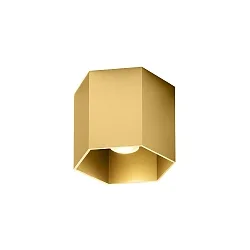 LED Deckenleuchte HEXO CEILING SURFACE 1.0, IP20, 1-flammig, 8W 2700K, CRi >90, dim2warm, gold