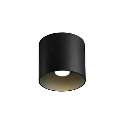 LED Deckenleuchte RAY CEILING SURFACE 1.0, IP20, 1-flammig, 8W 2000-3000K, CRi >90, dim2warm, schwarz matt