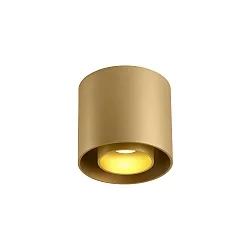 LED Deckenleuchte RAY CEILING SURFACE 1.0, IP20, 1-flammig, 8W 2700K, CRi >90, dimmbar, gold
