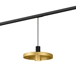 1-phase pendant luminaire ODREY ON TRACK 1.2 incl. 1-phase adapter GU10 IP20, gold, black matt