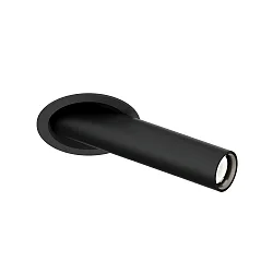 LED Halbeinbaustrahler MATCH SNEAK 1.0, 8,1W, IP20, schwenkbar, 2700K, 525lm, schwarz