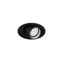 LED Einbaustrahler QITO CEILING 1.0, IP20, 250mA (exkl. BG), 5W 3000K 440lm 31°, CRi>90, kardanisch, mattschwarz