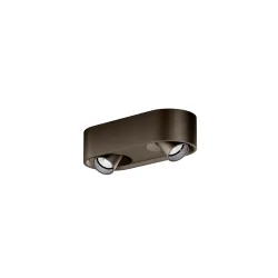 LED Aufbaustrahler QITO CEILING TRIMLESS 2.0, IP20, 2-flammig, 230V AC, 15W 3000K 880lm 31°, CRi>90, kardanisch, Bronze