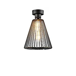 Deckenleuchte WIRO 1.0 CONE CEILING SURF E27 B max. 60W T30-225 220-240VAC, schwarz