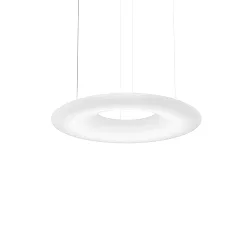 LED Design-Pendelleuchte GIGANT 10.0, Ø 100cm, 3000K, Stahl / LLDPE, weiß