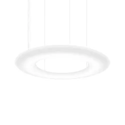 LED Design-Pendelleuchte GIGANT 16.0, Ø 160cm, 3000K, Stahl / LLDPE, weiß