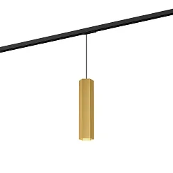 Pendant luminaire HEXO 3.0 PAR16 for 1-phase tracks, GU10 max. 12W, gold