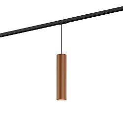Pendant luminaire RAY 3.0 PAR 16 for 1-phase tracks, GU10 max. 12W, copper