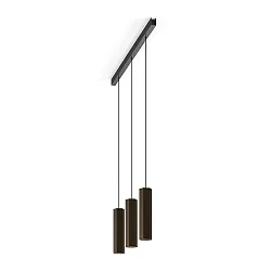Pendelleuchte HEXO 3.0 - PAR16, 30cm / 400cm, eckig, GU10 max. 12W, ohne Baldachin (offenes Kabel), bronze