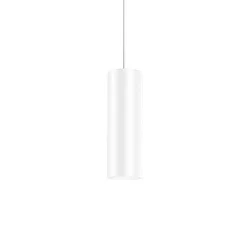 Pendelleuchte RAY 2.0 - PAR16, 20cm / 400cm, zylindrisch, GU10 max. 12W, ohne Baldachin (offenes Kabel), mattweiß