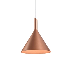 Design Pendant luminaire SHIEK 3.0, Ø 25.2cm, E27 max. 20W, dimmable, copper