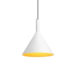 LED Design-Pendelleuchte SHIEK 3.0, Ø 25.2cm, 11W 1800-2850K, CRi >90, dim-to-warm, ohne Baldachin (Kabel offen), weiß-gold