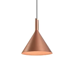 LED Design-Pendelleuchte SHIEK 3.0, Ø 25.2cm, 11W 1800-2850K, CRi >90, dim-to-warm, ohne Baldachin (Kabel offen), kupfer