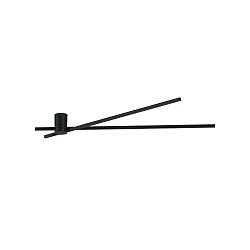 LED Aufbauleuchte FIL SPIN 1.0, indirekt, drehbarer Ausleger, 23W 2700K 2x1050lm, CRi >90, UGR <10, dimmbar, schwarz / opal