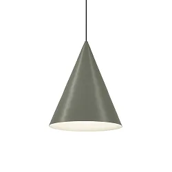 LED Design Pendant luminaire DINOR 1.0, Ø 38cm, 11W 1800-2850K, dimmable, green / grey white