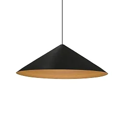 LED Design-Pendelleuchte DINOR 3.0, Ø 76cm, 11W 1800-2850K, dim-to-warm, schwarz-gold