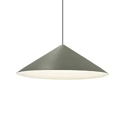 LED Design-Pendelleuchte DINOR 3.0, Ø 76cm, 11W 1800-2850K, dim-to-warm, grün / grau-weiß