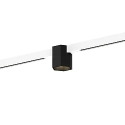 LED Schienenstrahler HEXO ON STREX 1.0, 25°, 48V, 7W, 3000K, 470lm, IP20, dimmbar, Schiene weiß / Leuchte schwarz