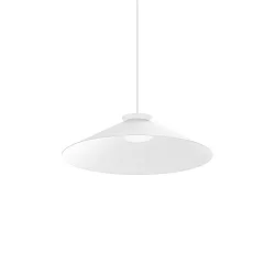 pendant luminaire CLEA 2.0 - Ø 50CM round, direct / indirect IP20, white matt dimmable