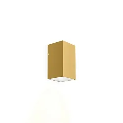 LED Wall luminaire TRAIN 1.0, 1-sided, 6W 2700K 390lm 36°, CRi >90, dimmable, gold