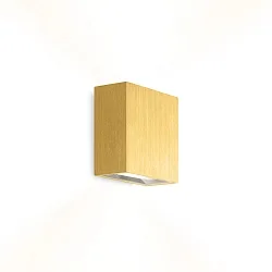 LED Wandleuchte CENTRAL 2.0, Up&Down, CRi >90, dimmbar, 8W 2700K, gold