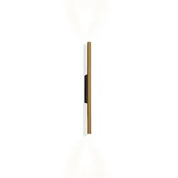 LED Wandleuchte TRACE SLIM WALL SURF 1.0 LED 2700K CH 2x6W 220-240VAC DIM CRI90, schwarz matt, champagner