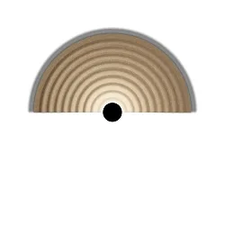 LED Wandleuchte TAPIS SOFT WALL SURF 2.0 LED 2700K LF 9W 220-240VAC DIM CRI90, sandstein