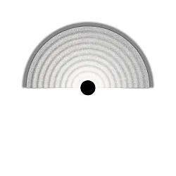 wall luminaire TAPIS SOFT WALL SURF 2.0 IP20, grey, marble dimmable