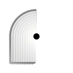 wall luminaire TAPIS SOFT WALL SURF 4.0 IP20, white dimmable