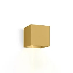 LED Wall luminaire BOX 1.0, up or down, 6W 1800-2850K 400lm, dimmable, gold