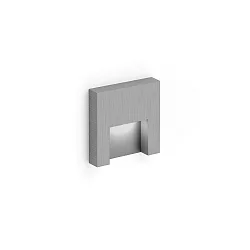 LED Treppenstufen-Leuchte RETO 0.8, IP20, 8x8cm, 350mA, 3W 3000K 150lm, CRi >90, aluminium gebürstet