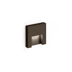LED Treppenstufen-Leuchte RETO 0.8, IP20, 8x8cm, 350mA, 3W 3000K 150lm, CRi >90, bronze