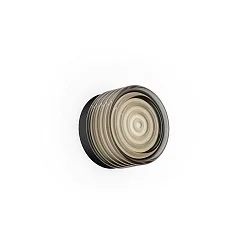 LED Wandleuchte HAJO IP44 1.0, 8W, 3000K, 440lm, IP44, C dimmbar, schwarz / PVD Glas rauchfarben