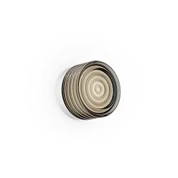 LED Wandleuchte HAJO IP44 1.0, 8W, 3000K, 440lm, IP44, C dimmbar, weiß / PVD Glas rauchfarben