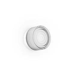 LED Wandleuchte HAJO IP44 1.0, 8W, 3000K, 440lm, IP44, C dimmbar, weiß / Glas klar
