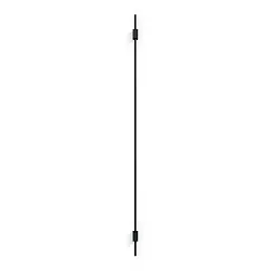 LED Design-Wandleuchte FINLIN 3.0, 124cm, 12W 2700K, CRi >90, dimmbar, schwarz