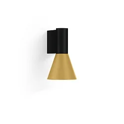 Wandleuchte ODREY WALL SURF 1.3 PAR16 B-G max. 12W GU10 100-240VAC, schwarz matt, gold