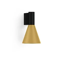 Wandleuchte ODREY WALL SURF 1.4 PAR16 B-G max. 12W GU10 100-240VAC, schwarz matt, gold