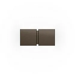 wall luminaire CG SQUARE 2P SMALL G9 IP20, bronze