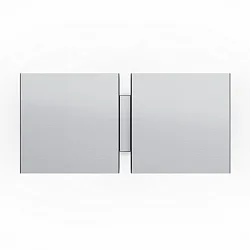 wall luminaire CG SQUARE 2G BIG E27 IP20, brushed aluminium