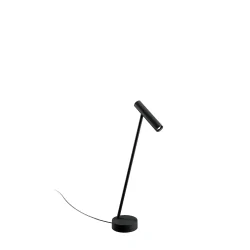 LED Schreibtischleuchte MATCH TABLE 1.0, 230V, 8W 2700K 505lm 30°, CRI90, verstellbar, Dimm-Schalter + USB-C Port, schwarz