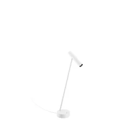 LED Schreibtischleuchte MATCH TABLE 1.0, 230V, 8W 2700K 505lm 30°, CRI90, verstellbar, Dimm-Schalter + USB-C Port, weiß