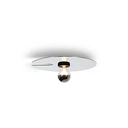 Wand-/Deckenleuchte MIRRO CEILING / WALL SURF 1.0 E27 LB max. 15W A60 220-240VAC, schwarz matt, alu