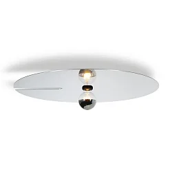 Wand-/Deckenleuchte MIRRO CEILING / WALL SURF 3.0 E27 LB max. 15W G95 220-240VAC, schwarz matt, alu