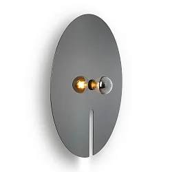 Wall luminaire MIRRO WALL 3.0, mirror Ø 75cm, E27 (excl.), black chrome