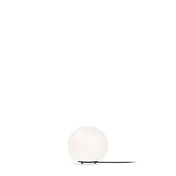 Table lamp DRO TABLE 1.0, Ø 13cm, G9, QT14 max. 5W, aluminum / textile cable / glass, white