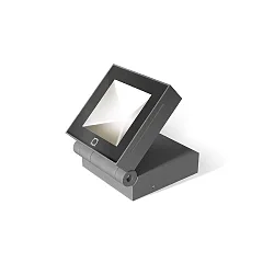 LED Außenstrahler X-BEAM 1.0, COB-Optik, IP65, 17W 3000K 1410lm 120°, neigbar, dimmbar, dunkelgrau
